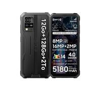 Smartphone Blackview Téléphone Portable Incassable BV5300 Pro 6.1 7Go+64Go 13MP 6580mAh NFC Noir avec Ecouteurs Bluetooth Blackview Airbuds6(Blanc)