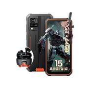 Blackview BV4800 Smartphone Incassable Android 13 6,56 6Go+64Go 5180mAh 13MP Orange avec Écouteur Bluetooth Airbuds8(Noir) Orange