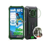 Blackview A200 Pro Smartphone 108MP 6.67" 2.4K écran incurvé 24Go+256Go Android 13 Bleu avec Airbuds 8(Noir)