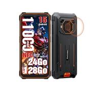 Blackview Smartphone BV6200 Plus - Android 15, 32 Go (8+24) + 128 Go, 11000 mAh, IP68/IP69K, Orange