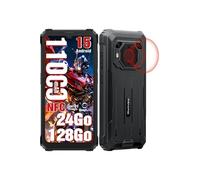 Blackview Téléphone portable BV6200 Plus 6,56" Android 15 24Go+128Go 11000mAh NFC Incassable Noir