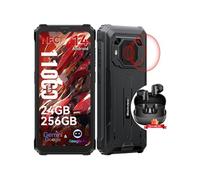 Smartphone A200 Pro 108MP 6.67 2.4K écran incurvé 24Go+256Go 5050mAh Android 13 Bleu avec Smartwatch Blackview R30(Noir)