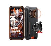 Smartphone A200 Pro 108MP 6.67 2.4K écran incurvé 24Go+256Go 5050mAh Android 13 Violet avec Smartwatch Blackview R30(Noir)