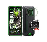 BV6200 Plus Téléphone Portable Incassable 6.56 24Go+256Go 11000mAh NFC Vert avec Blackview Airbuds 20
