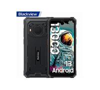Blackview BV6200 Téléphone Portable Incassable 13000mAh Android 13 6,56"" 8Go+64Go 8MP+13MP Face ID,3 Emplacements pour cartes -Noir