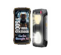 BV7300 Téléphone portable Incassable 15000mAh 6.67 90Hz 18Go+256Go 50MP Android 14,Etanche,NFC,GPS - Orange