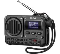 Bv800 Portable Bluetooth Speaker With Fm Radio, Lcd Display, Supports Playback Via Bt 5.0, Aux-In, Usb Flash Drive And Tf Card For Enjoy Music On The Go