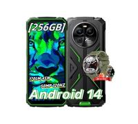 Blackview BV8100 Smartphone Incassable 6,5 Android 14 (8+16)Go+256Go 50MP 8800mAh Vert avec Montre Connectée W50 Pro Vert G