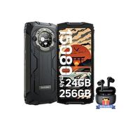 BV9300 Pro Téléphone Portable Incassable 6.7 24Go+256Go 15080mAh Noir avec Ecouteurs Bluetooth Blackview Airbuds 8(Noir)
