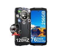 BV9300 Pro Téléphone Portable Incassable Double Ecran 6.7 16Go+256Go 64MP Noir avec Smartwatch Blackview W50 Pro