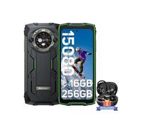 BV9300 Pro Téléphone Portable Incassable Double Ecran 6.7 16Go+256Go 64MP Vert avec Ecouteurs Bluetooth Airbuds 60(Noir)