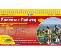 BVA ADFC Radreiseführer Bodensee-Radweg: praktische Spiralbindung, reiß- und wetterfest, GPS-Tracks Download, Mit dem Rad durch drei Länder rund um den See 1:50000