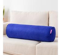 BVAMOS Coussin traversin avec taie d'oreiller lavable, long traversin pour le dos, le cou, les genoux, les jambes, coussin de soutien lombaire rond pour canapé, confortable
