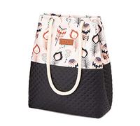 Bvani Grand Sac Furre-Tout en Toile pour Femme - Tote Bag pour Shopping (Motifs indiens)