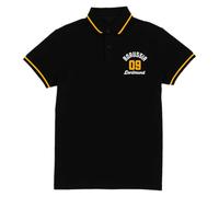 BVB Borussia Dortmund Polo Explorer pour Homme, Noir, 100% Coton, Taille XL