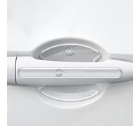 BVCFRDQ 8PCS Protecteur Poignée Porte de Voiture, pour MG ZS EV 2019-2024 2025 Anti-Collision Anti-Rayure Bandes Protecteurs de Peinture,A