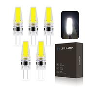 BVCL Ampoule G4 LED 3W,Remplacement for Lampes halogènes de 30W, 270 lumens, AC/DC 12-24V, gradable Capsule Transparente,Pas de Scintillement ou de Bourdonnement,5 Pack