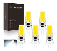 BVCL Ampoule LED G4 5W Éq.40W 450lm Cool White 6000°K DC12-24V Dimmable Sans Scintillement 5 Pièces Pour Plafonnier/Spot