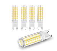 BVCL Ampoule LED G9 4.5W équiv. 45W Halogène, 530lm CRI80+ 230V Sans Scintillement Non Dimmable Lot de 5(Cool white 6000K)