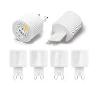 BVCL Ampoule LED G9 Spot 1.5W équiv 20W Halogène, 150lm 230V Non Dimmable Sans Scintillement Base Céramique 38° Haute Durée de Vie Pour Lustre Cristal Micro-Ondes, 5 Pièces(Natural white 4000K)