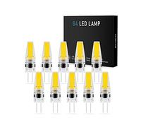 BVCL Ampoules LED G4, 3WLED, équivalent à 30W halogène, 270LM, AC/DC 12-24V, Remplacement de la Base bi-pin Type JC économie d'énergie, Lampe LED G4 dimmable,10-Pack (Color : Natural White)