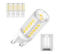 BVCL Ampoules LED G9 3 W non dimmables, remplacement for ampoule halogène 30 W, AC 230 V, 360 lm, sans scintillement, lot de 4 for lustres et lustres en cristal(Cool White 6000K)