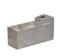 BVCL Comptoir d'accueil Professionnel avec tiroir verrouillable et Armoire Ouverte - Idéal for Les hôtels, Les Entreprises et Les magasins de vêtements(Stone Pattern - Right,100cm)