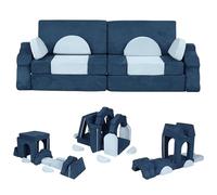 BVCL Ensemble de canapés de Jeu modulaires for Enfants de 14 pièces, canapé Convertible Multifonctionnel en Mousse for Tout-Petits, for la Construction de forts et la Salle de Jeux