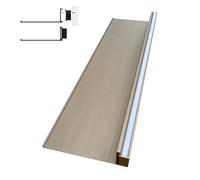 BVCL Étagère Vitrine Murale Flottante LED,Étagère Murale Flottante en Métal,avec Éclairage LED Intégré pour Cuisine,Salon,Bar,Moderne(Gold,80cm)