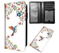BVCLKJPOI Couverture de chéquier pour homme et femme, couverture RFID en similicuir pour chèques en double et cartes de crédit, avec porte-stylo, pour chéquier personnel, A4, Oiseau fleur