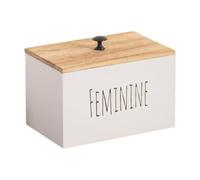 Bvdfgk Boîte de Rangement pour Capsules de Lessive, étui à Capsules, Boîte de Rangement, Accessoires Rustiques, Boîte de Rangement de Bureau, Porte-tampons, Blanc