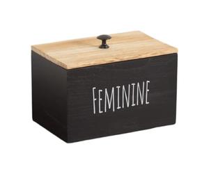 Bvdfgk Boîte de Rangement pour Capsules de Lessive, étui à Capsules, Boîte de Rangement, Accessoires Rustiques, Boîte de Rangement de Bureau, Porte-tampons, Noir