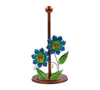 Bvdfgk Cadre En Fer à Motif, Présentoir Vertical pour Rouleaux de Papier Essuie-tout, Serviettes et Mouchoirs En Papier, Bleu