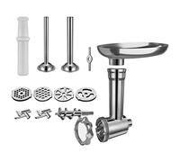 Bvdfgk Hachoir Viande Accessoire Mélangeur Tube Saucisse Plaque Râpe Brosse Acier Inoxydable Fonction Sécurité Convient pour Cuisine Maison Préparation