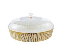 Bvdfgk Plateaux de Service pour Amuse-gueules, Présentoir Décoratif avec Couvercle, Support à Cupcakes pour Aliments, Biscuits, Desserts, Pâtisseries, Récept, 25cmx25cmx145cm