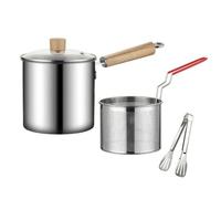 Bvdfgk Poêle à Frire En Acier Inoxydable Panier Friture Multifonction Marmite Friture à Induction Chauffage Rapide Casserole pr Cuisines, Clip
