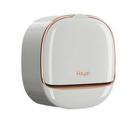 Bvdfgk Porte-savons, Porte-savon avec Couvercle, Boîte à Savon à Rabat Facile à Nettoyer pour Salle de Bain, Bar, Accessoire de Baignoire, Or blanc