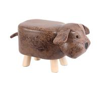 Bvdfgk Pouf Repose-pieds Mignon En Forme D'animal pour Salle de Jeux, Chambre D'enfant Ou Entrée - Facile à Nettoyer et Confortable, brun