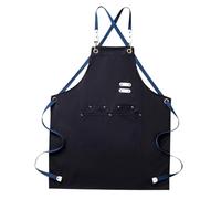 Bvdfgk Tablier En Toile, Tablier de Cuisine Ajustable avec Poche pour Adultes, Tablier à Bavette, Tablier de Barbier pour La Cuisine, Le Barbecue et La Pâtis, noir