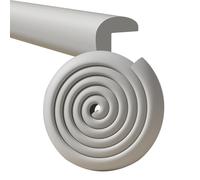 BVDHASDBT Pare-chocs d'angle en mousse souple et robuste pour bords de meubles, table en verre, meubles, cheminée, coussin de protection en mousse souple, protection contre les enfants (gris foncé, 4