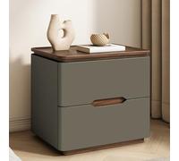 BVDHASDBT Simply Modern Table de chevet en bois, table d'appoint moderne, planche multicouche en bois massif, pour chambre à coucher et petits espaces (gris moyen, 40 x 40 x 50 cm)