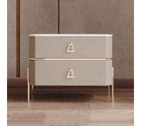 BVDHASDBT Simply Modern Table de chevet ouverte en bois avec plateau en verre pour chambre à coucher, chambre d'enfant, placard, salon (abricot)