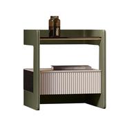BVDHASDBT Table De Chevet Moderne en Bois, Douce, Résistante À l'usure Et Aux Plis, Idéale for Le Salon Ou La Chambre.(Green,40x37x48cm)