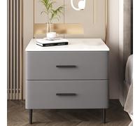 BVDHASDBT Table de chevet moderne, le matériau est dur, stabilité structurelle haute brillance, avec tiroirs profonds pour chambre à coucher, salon, placard (gris moyen, 40 x 40 x 50 cm)