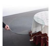 BVDHASDBT Verre et miroir, bord plat poli, plateau rond biseauté de qualité supérieure, plateau de table rond en verre, pour table de salle à manger, table basse, maison, bureau (55 cm)