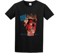 BVEW76XVGF Men's Billy Idol Catch My Fall Cotton T Shirt Manches Courtes(3X-Large)