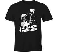 BVEW76XVGF Mens T-Shirt Grilling Darth Turner Parody Fantasy Space Saga Fun Shirt Black Manches Courtes(3X-Large)