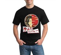 BVEW76XVGF Men's T-Shirt Samurai Champloo Men's Short Sleeve t-Shirt Manches Courtes(XX-Large)