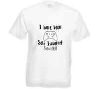 BVEW76XVGF Personalised I Have Been Self Isolating Since Mens Black t Shirts mnner Schwarz Manches Courtes(X-Large)