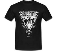 BVEW76XVGF Sleeping with Sirens Feel Oversized t Shirt Manches Courtes(X-Large)